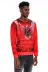 Kırmızı Baskılı Bisiklet Yaka Sweatshirt - Wessi 4