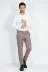 Kırmızı Ekose Desenli Slim Fit Gri Erkek Pantolon - Wessi 4