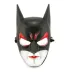 Kırmızı Gözlü Siyah Batman Maske - Lastikli Batgirl Maskesi 28x17 Cm 1