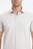 Kısa Kollu Terikoton Slim Fit Krem Erkek Gömlek - Wessi - S / Krem 2