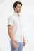Kısa Kollu Terikoton Slim Fit Krem Erkek Gömlek - Wessi - S / Krem 4