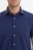 Kısa Kollu Terikoton Slim Fit Lacivert Erkek Gömlek - Wessi - M / Lacivert 2