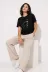 Köpek Figürlü Minimal Baskılı Tişört Kısa Kol Yazlık T-Shirt - Siyah - 2XL - Siyah 3