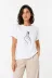 Kore Parmak Kalp Aşk Temalı Minimal Baskılı Tişört Yazlık Kısa Kol T-Shirt - Beyaz - 2XL - Beyaz 4