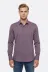 Koyu Bordo Kendinden Desenli Uzun Kol Slim Fit Gömlek - Wessi - S / Bordo 1