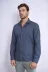 Koyu Lacivert Mini Kare Desenli Slim Fit Gömlek - Wessi - XXL / Lacivert 4