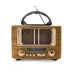 Küçük Mini Boy Retro Ahşap Tasarım Bluetooth Hoparlörlü Radyo – FM/AM Destekli, Şarjlı ve Taşınabilir Radyo NS-8108 (4745) 1