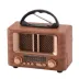 Küçük Mini Boy Retro Ahşap Tasarım Bluetooth Hoparlörlü Radyo – FM/AM Destekli, Şarjlı ve Taşınabilir Radyo NS-8108 (4745) 3