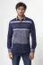 Lacivert Çizgili Desenli Gömlek - Wessi - S / Navy Blue 3