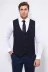 Lacivert Düz Slim Fit Yelek - Wessi 1