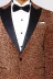 Leopar Desenli Slim Fit Dik Yaka Sarı Erkek Balo Ceket - Wessi 2