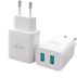 Linktech C205 Çift Usb Çıkışlı Lightning Kablolu 10W 2.1A Şarj Aleti Beyaz 3