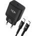 Linktech C212 25W Pd Type-C To Type-C Kablolu Şarj Aleti Set Siyah 1