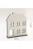 Lora Davet Yılbaşı Süsleri Ahşap Mdf Ev (6 Adet) Beyaz - 41011 2