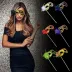 Lüks Taşlı Saplı Maskeli Balo Maskesi Mor Renk 35 cm (4745) 2