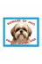 Makri kopekshihtzu Shih Tzu Dikkat Köpek Var Beware Of Dog Beyaz 1