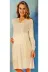 Marilyn Pijama 6224 Uzun Kol Lohusa Gecelik Mavi 1