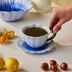 Marka YUFDDJHFD Bluebell Çay Fincanı Ve Tabağı 260 Ml 4