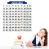 Matematik Öğreten Yüzlük Tablo Duvarda İz Bırakmaz Akıllı Kağıt Yapışkansız Statik  60x60 cm (4745) 1