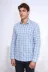 Mavi Kareli Slim-Fit Gömlek - Wessi - 3XL / Mavi 4