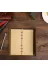 MEKs TTT-24242449624 Deri Yaprak Desenli Çizgisiz Defter 3