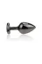 Metal Kalp Taşlı Anal Plug 1