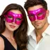 Metalize Parlak Parti Maskesi Pembe Renk 16x7 Cm 2