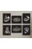 M&H Quality 465198100154 İslami Hat Sanatı 6 Parça Modern Duvar Tablosu – 20X30 Cm – Siyah/beyaz 1