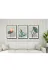 M&H Quality 498456118415585 Trend Botanik Duvar Tablosu 3’Lü Set – Çerçeve Görünümlü Şık Mdf Dekor Çünkü 3