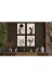 M&H Quality 54654658102151 Siyah Altın Soyut Botanik 4’Lü Mdf Tablo Seti – Minimal Modern Duvar Dekoru 2