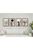 M&H Quality 54654658102151 Siyah Altın Soyut Botanik 4’Lü Mdf Tablo Seti – Minimal Modern Duvar Dekoru 3