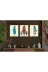 M&H Quality 564840848400 3’Lü Mdf Tablo Seti 20X30 Cm Uv Baskı Altın Detaylı Tüy Desenli Duvar Dekoru 2