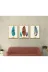 M&H Quality 564840848400 3’Lü Mdf Tablo Seti 20X30 Cm Uv Baskı Altın Detaylı Tüy Desenli Duvar Dekoru 4