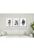 M&H Quality 65151515122233 İskandinav Soyut 3’Lü Mdf Tablo Seti 30X40 – Modern Minimal Duvar Dekoru 3