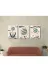 M&H Quality 6846545112100 Mid Century Modern Duvar Tablosu 3 Parça – Soyut Floral Tasarım Mdf Uv Baskı Dekoratif Salon Seti 2