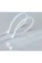 Mikasso kbloklpss732 37Cm X 3,6Mm Plastik Cırt Kelepçe ( Kablo Bağı ) Saydam-Beyaz Tr 1