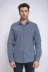 Mini Kare Desenli Slim Fit Mavi Erkek Gömlek - Wessi - XL / Lacivert 3