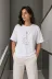 Minimal Gitar Baskılı Tişört T-Shirt Yazlık Kısa Kol Bisiklet Yaka T-Shirt - Beyaz - XS - Beyaz 3