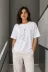 Minimal Gitar Baskılı Tişört T-Shirt Yazlık Kısa Kol Bisiklet Yaka T-Shirt - Beyaz - M - Beyaz 2