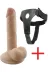 MİRİMORO MİRPB2 Gerçekçi Doku 19 Cm Belden Bağlamalı Kemerli Anal Vajina Dildo Vantuzlu Realistik Penis 2
