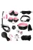 MİRİMORO MM8985 12 Parça Pembe Siyah Fantezi Set Vücut Aksesuar Seti 1