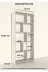 Mirobi Mrb-Ktp-10Bl-Crdba Cordoba 5 Raflı 10 Bölmeli Kitaplık Dekoratif Modern Kitaplık, Çam 4