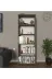 Mirobi Mrb-Ktp-5Rf-Dkrtf Modern 5 Raflı Kitaplık Dekoratif Kitaplık Antrasit 1