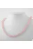 MMZ STORE PRA-8816230-0219 Pembe Kuvars (Gül Kuvars) 6 Mm Düğümlü Doğal Taş Kolye 1