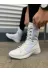 MODE STEP MSTPJY73049362713 Jy799 Verton Bağcıklı Ortopedik Taban Günlük Cilt Erkek Askeri Postal Bot Cbt Beyaz 3