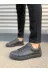 MODE STEP MSTPJY76494639417 Jy122 Mode Bağcıklı Cilt Erkek Günlük Sneaker Ayakkabı Cst - Siyah 2