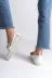 MODE STEP MSTPJY98745632713 Layla Bağcıksız Ortopedik Rahat Taban Kalp Desenli Kadın Babet Ayakkabı Kt - Beyaz 3