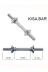MultiFlexPro TKHBD 36 Cm Dambıl Bar Kısa Krom Halter Barı Fitness Egzersiz Içi Dolu Krom Dumbel Barı 2