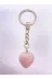 NATURALİM TYC00602028679 Pembe Kuvars Taşı Doğal Taş Kalp Anahtarlık Hediyelik 1