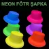 Neon Partisi Pembe Renk Plastik Fötr Şapka 2